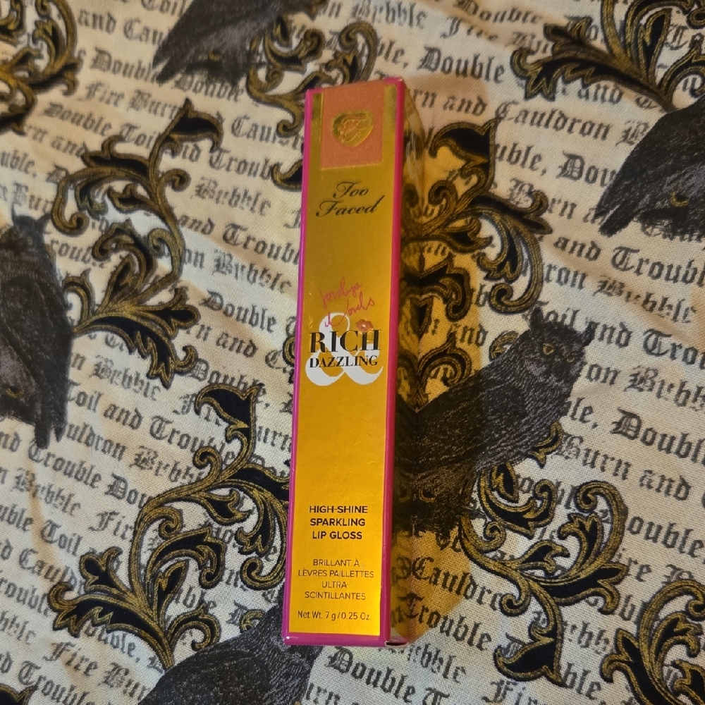 Too Faced Rich Dazzling Lip Gloss in Social Butterfly